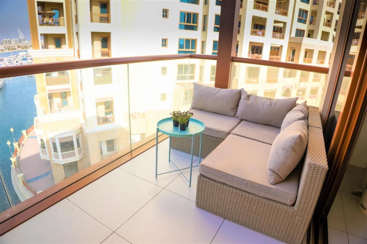Luxury On The Palm With Marina View Balcony Apartment Dubai Bagian luar foto