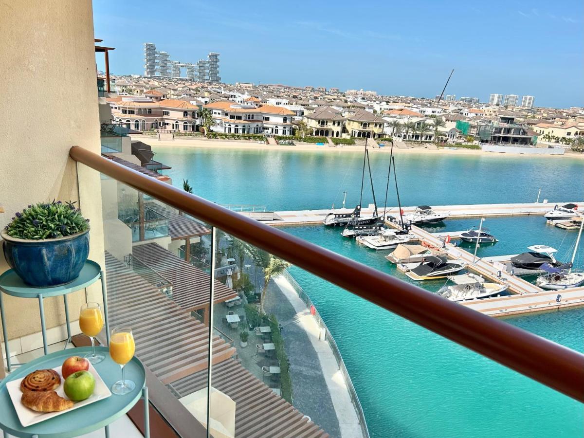 Luxury On The Palm With Marina View Balcony Apartment Dubai Bagian luar foto